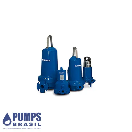 Bombas submersíveis para bombeamento de água servida