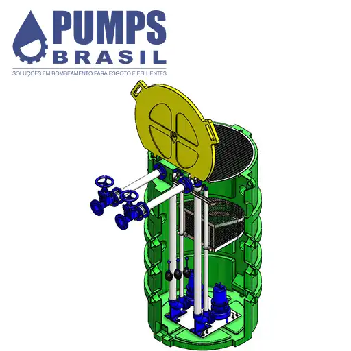 Elevatória de Esgoto Compacta Wilo na Paraíba - Pumps Brasil