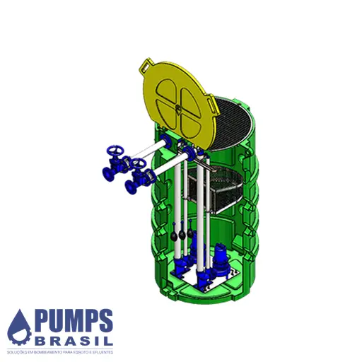 Estação de Esgoto Compacta Flygt